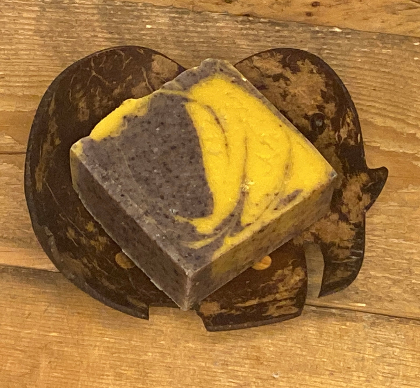 Elephant Soap DIsh made from Coconut Shell
