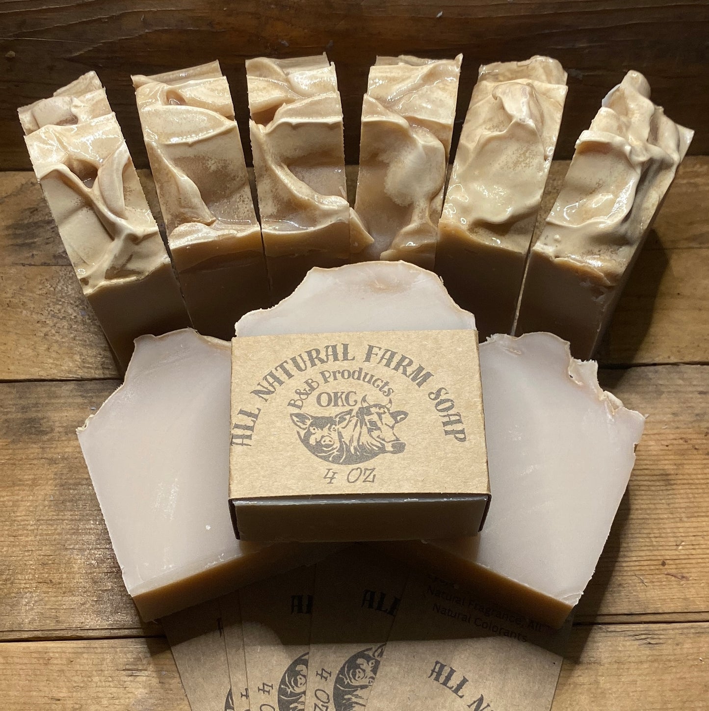Lard Soap - All Natural Farm Soap, Made with Pasture Raised Lard, Olive Oil and Coconut Butter