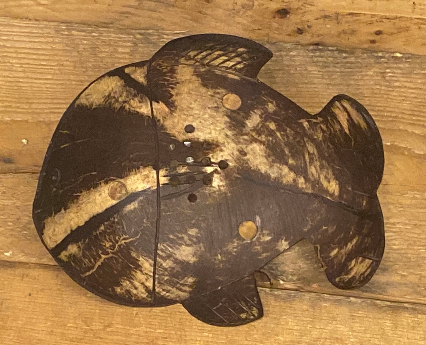 Hand Carved Recycled Coconut Shell Soap Dish - Variety of Shapes