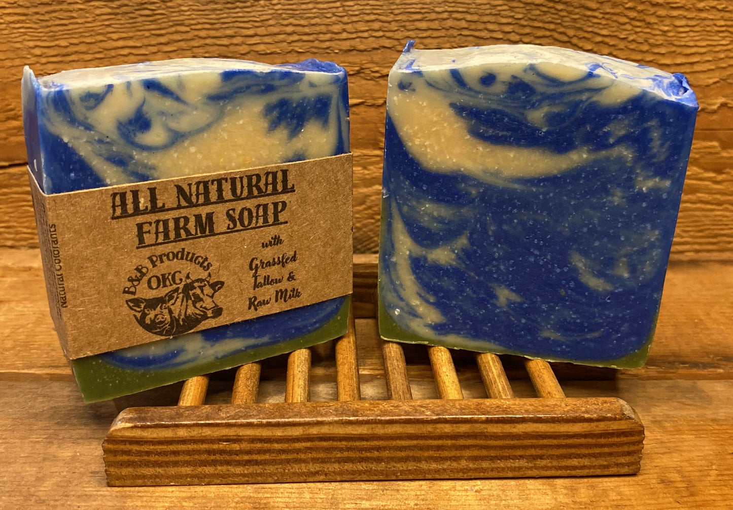 Tallow Soap - All Natural Grassfed/Grass Finished Tallow and Raw Milk Soap, with Olive oil and Coconut Butter