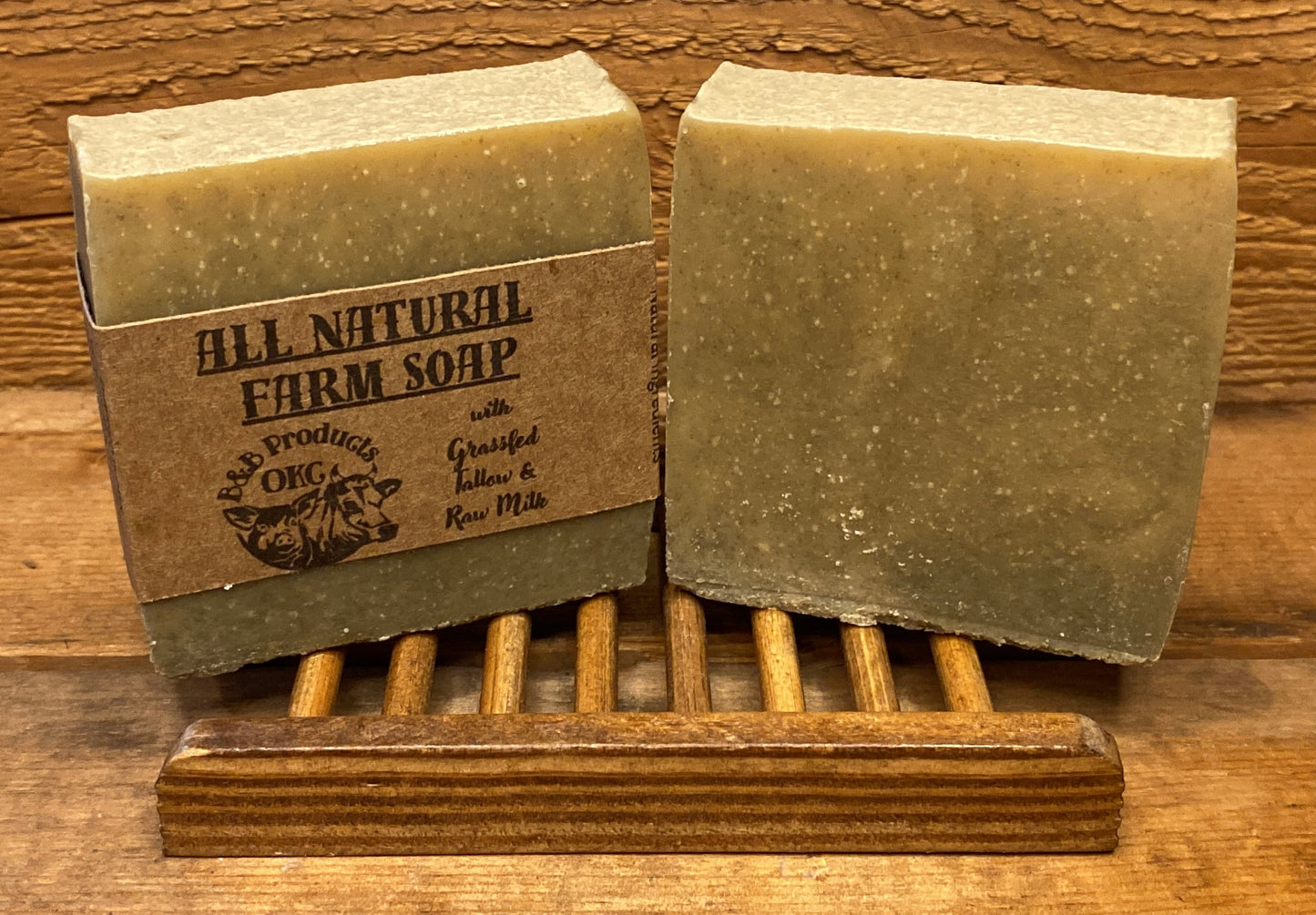Tallow Soap - All Natural Grassfed/Grass Finished Tallow and Raw Milk Soap, with Olive oil and Coconut Butter
