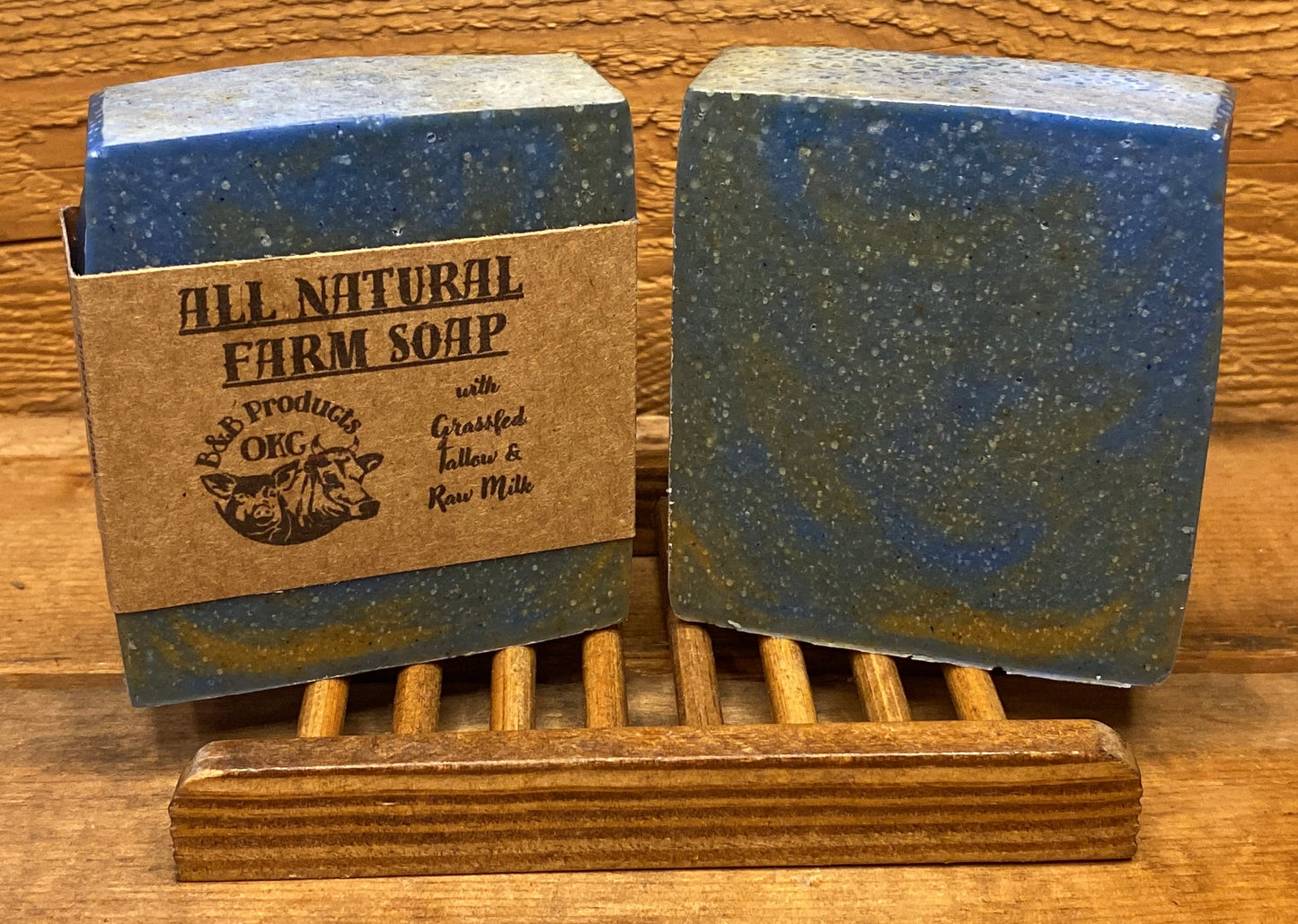 Tallow Soap - All Natural Grassfed/Grass Finished Tallow and Raw Milk Soap, with Olive oil and Coconut Butter