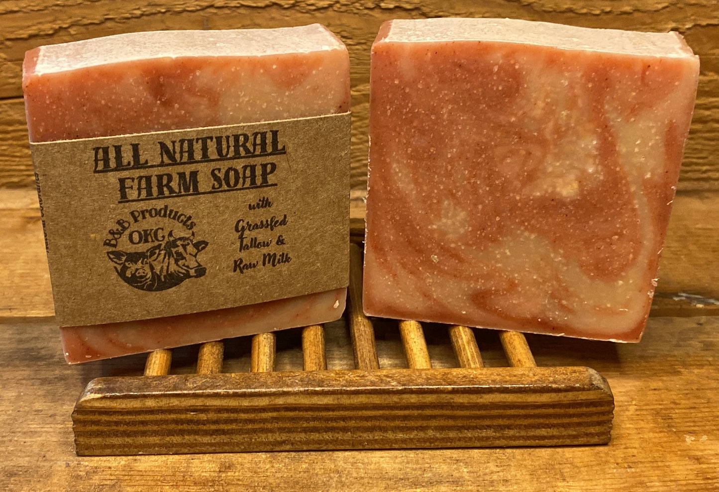 Tallow Soap - All Natural Grassfed/Grass Finished Tallow and Raw Milk Soap, with Olive oil and Coconut Butter