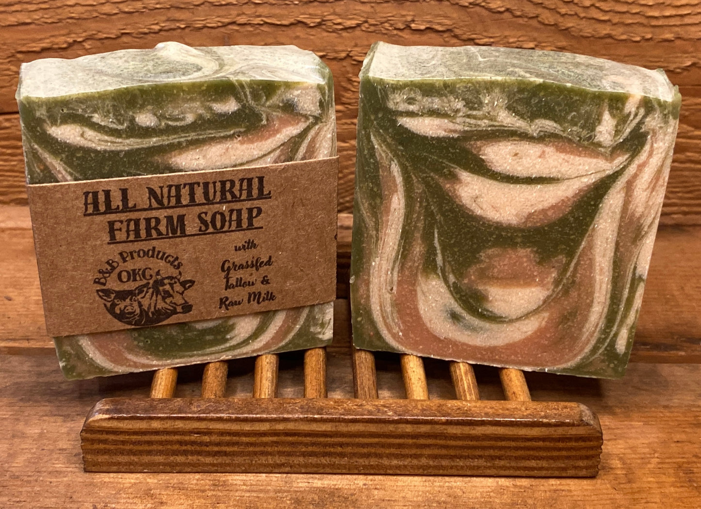 Tallow Soap - All Natural Grassfed/Grass Finished Tallow and Raw Milk Soap, with Olive oil and Coconut Butter