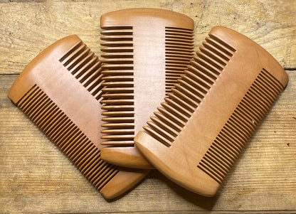 Genuine Pearwood Beard Comb