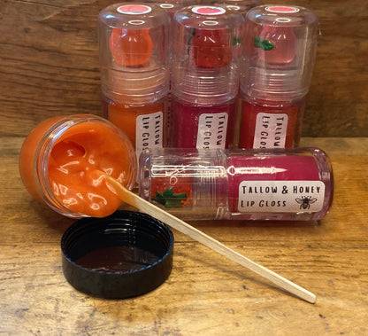 Lip Gloss - Moisturizing Grassfed/Grass Finished Tallow & Local Honey Lip Gloss