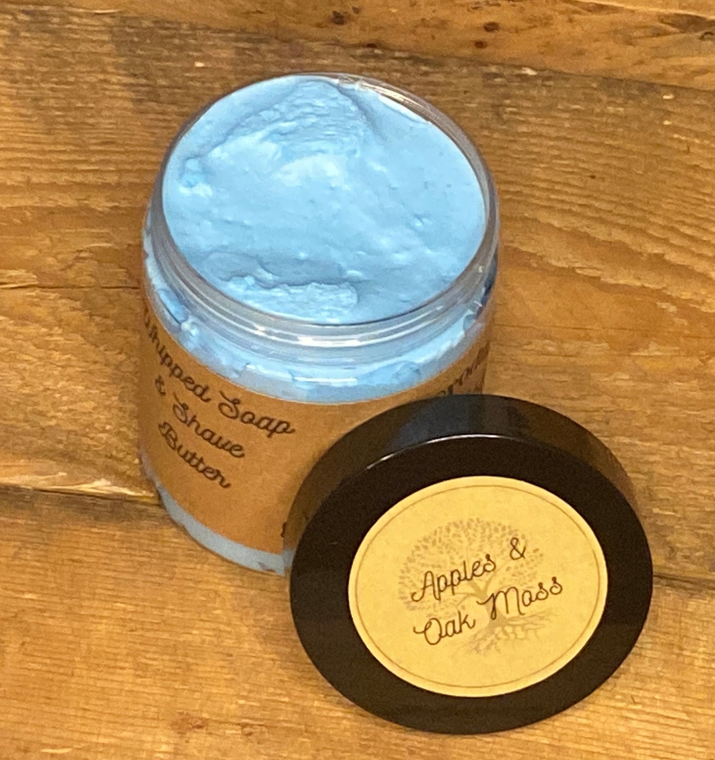 Whipped Soap Blue Sweater Weather Scent 8 oz jar