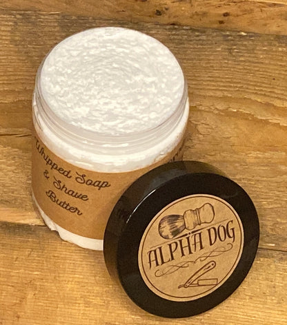 Whipped Soap for Men Shaving Roasted Oatmeal Stout Cedar Leather Scent