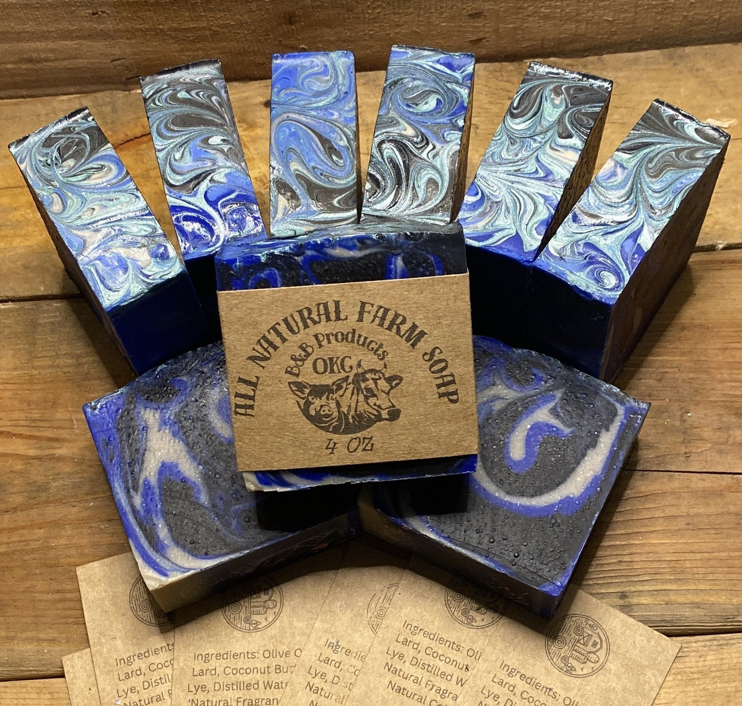 Galactic Skies soap with Activated Charcoal and Bentonite Clay