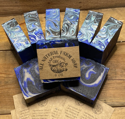 Galactic Skies soap with Activated Charcoal and Bentonite Clay